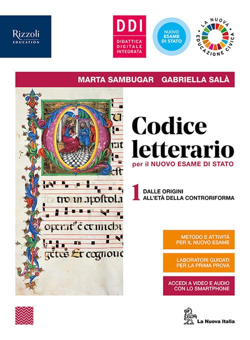 Codice letterario per il nuovo esame di Stato. Con Laboratorio di metodo per terzo e quarto anno, Antologia della Divina Commedia, INVALSI e Fascicolo ... le Scuole superiori. Con e-book... (Vol. 1) book