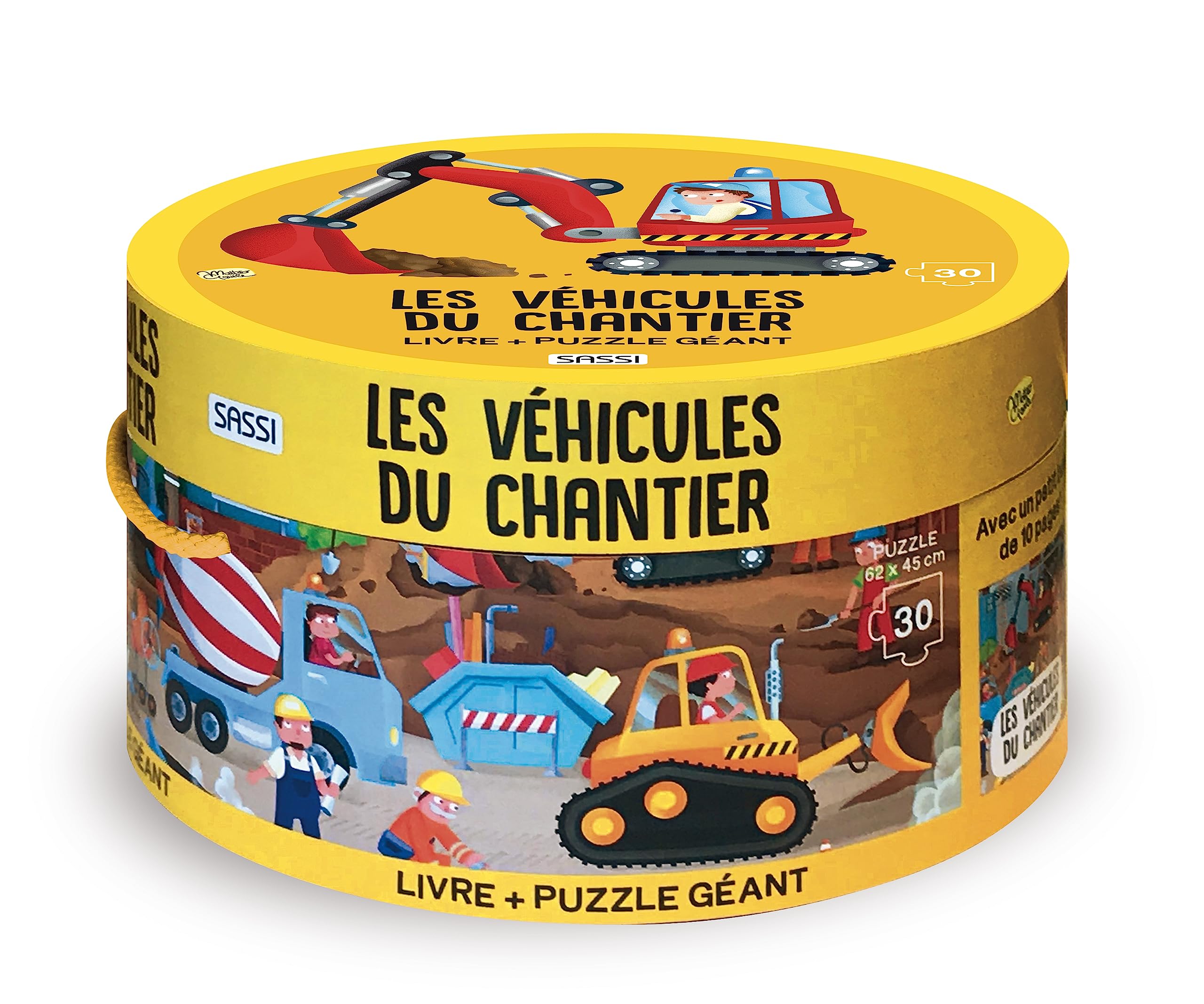 PUZZLE GÉANT ET LIVRE. LES VÉHICULES DU CHANTIER Tiptoi & Games