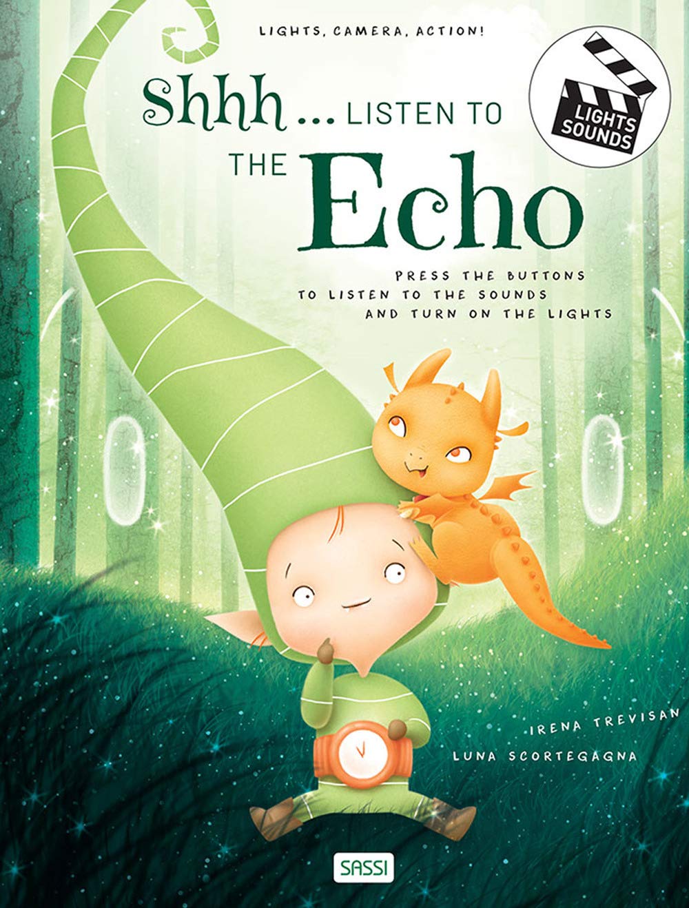 Shhh...Listen to the echo: Press the buttons to listen to the sounds and turn the lights book