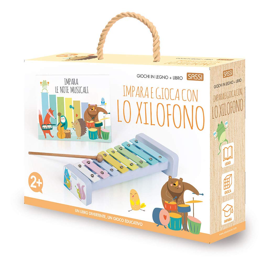 Impara e gioca con lo xilofono. Giochi di legno. Ediz. a colori. Con gadget (Sassi junior) Non-fiction