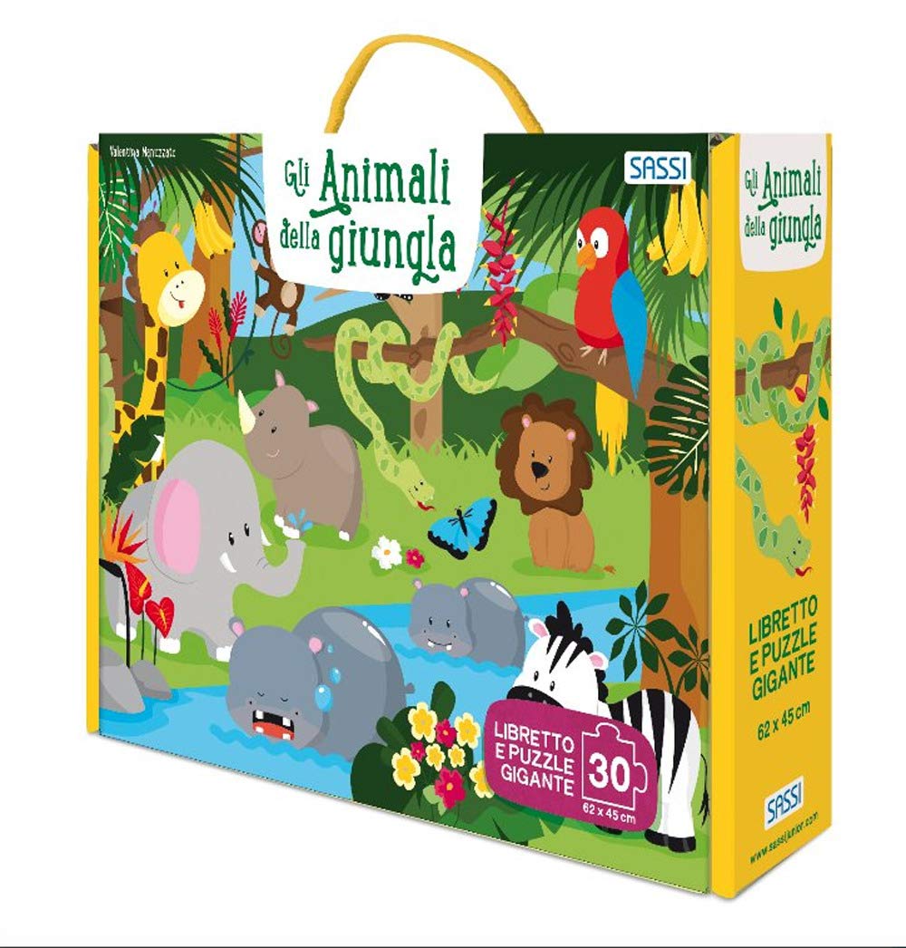 Gli animali della giungla. Ediz. a colori. Con puzzle book