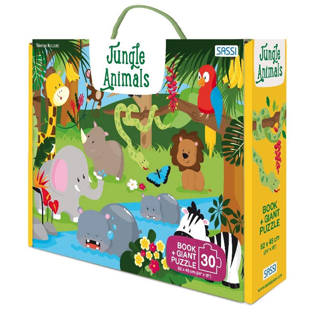 GIANT PUZZ BK JUNGLE ANIMALS NE20 (Sassi junior) Tiptoi & Games