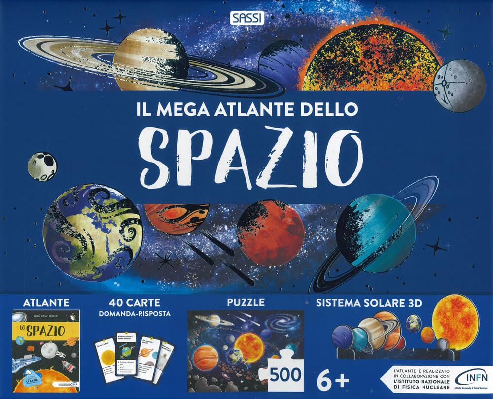 Il mega atlante dello spazio. Nuova ediz. Con puzzle. Con sistema solare in 3D. Con 40 Carte book