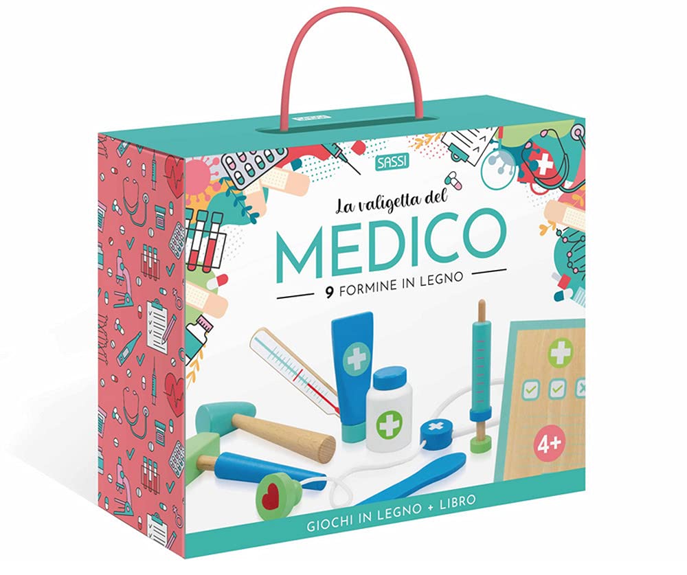 La valigetta del medico. Giochi in legno. Nuova ediz. Con 9 formine in legno (Sassi junior) Tiptoi & Games