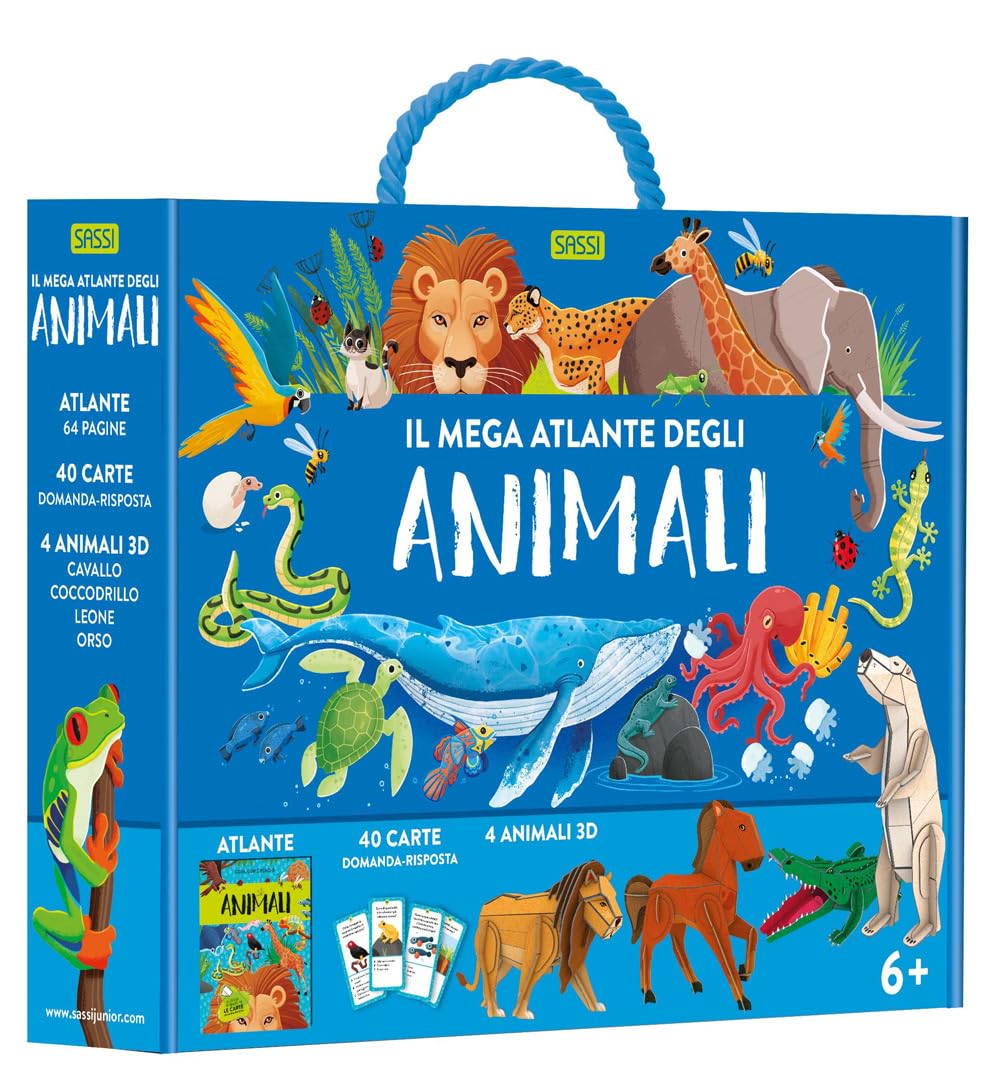 Il mega atlante degli animali. Ediz. a colori. Con puzzle. Con 40 Carte (Science) Tiptoi & Games