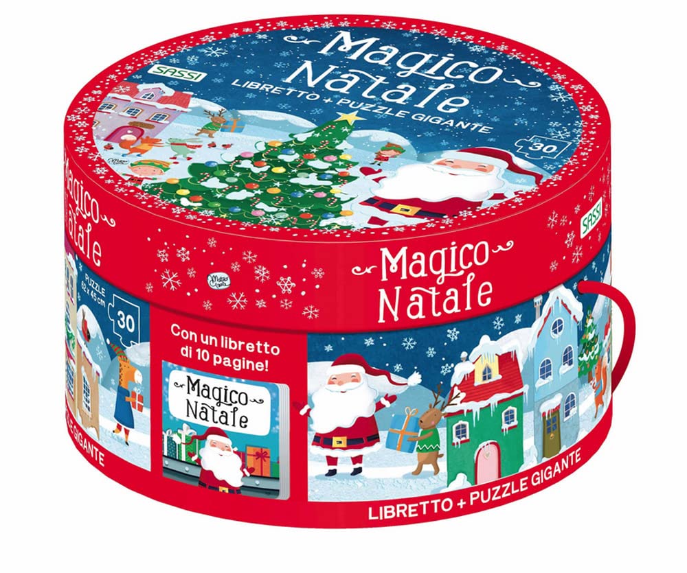 Magico Natale. Scatola tonda. Ediz. a colori. Con puzzle book
