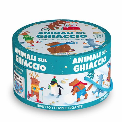 Animali sul ghiaccio. Ediz. a colori. Con puzzle (Sassi junior) Non-fiction