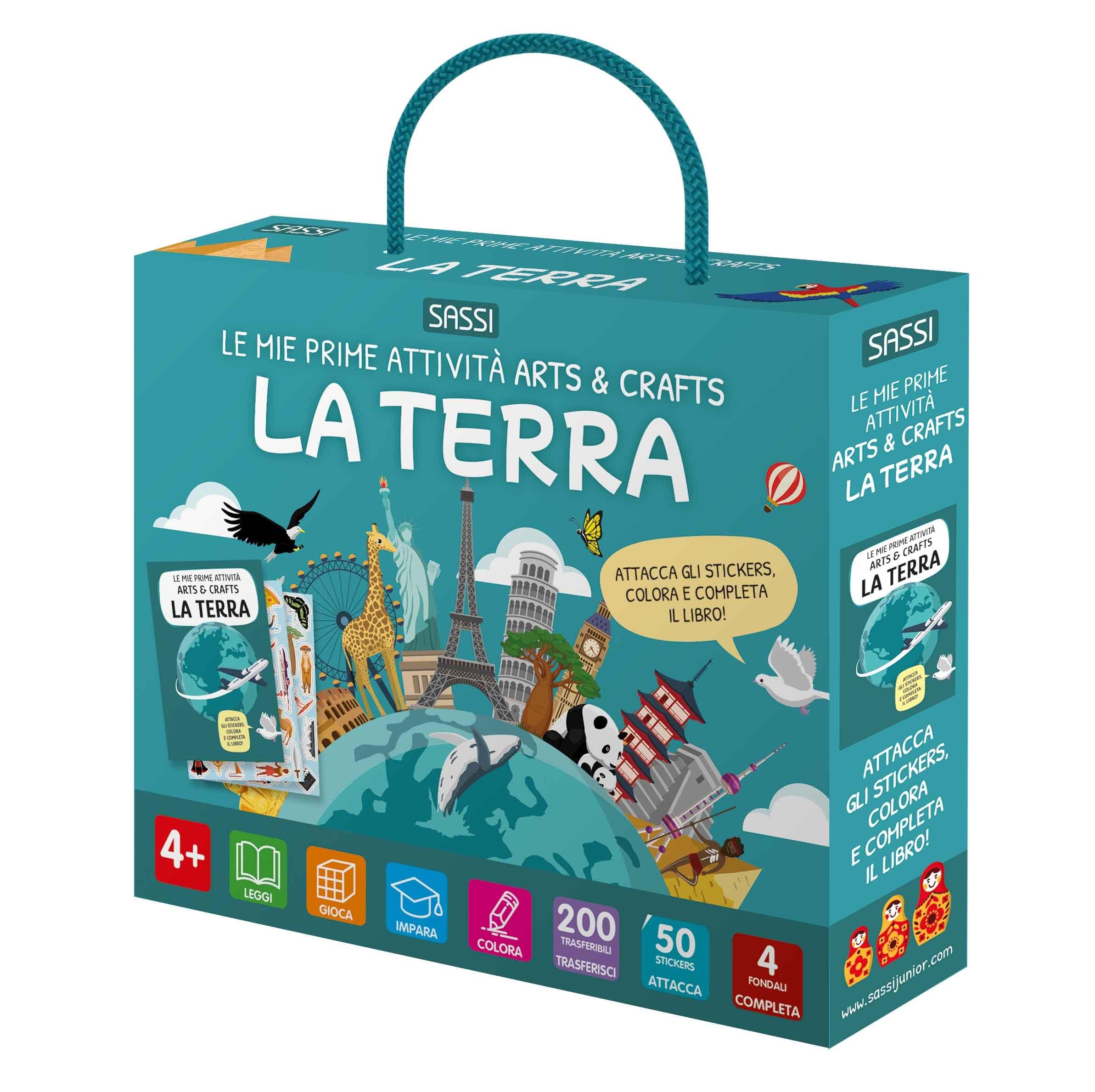 La Terra. Le mie prime attività arts & crafts. Ediz. illustrata. Con 50 stickers. Con 200 traferibili (Sassi junior) Tiptoi & Games