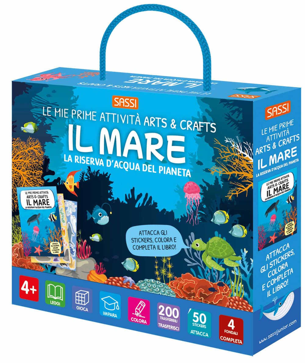 Il mare. Le mie prime attività arts & crafts. Ediz. a colori. Con 4 fondali. Con 50 stickers. Con 200 traferibili book
