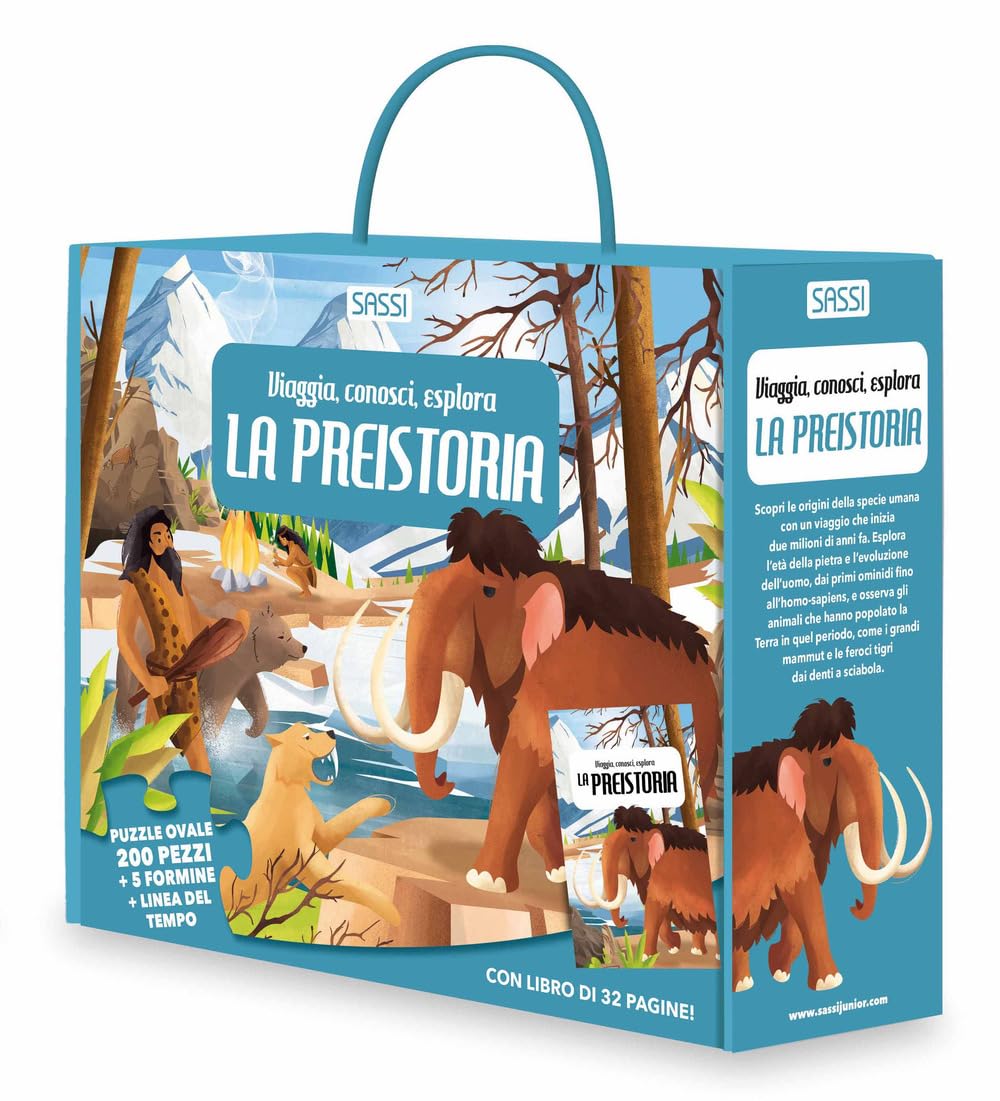 La preistoria. Viaggia, conosci, esplora. Ediz. a colori. Con 5 formine. Con linea del tempo. Con puzzle book