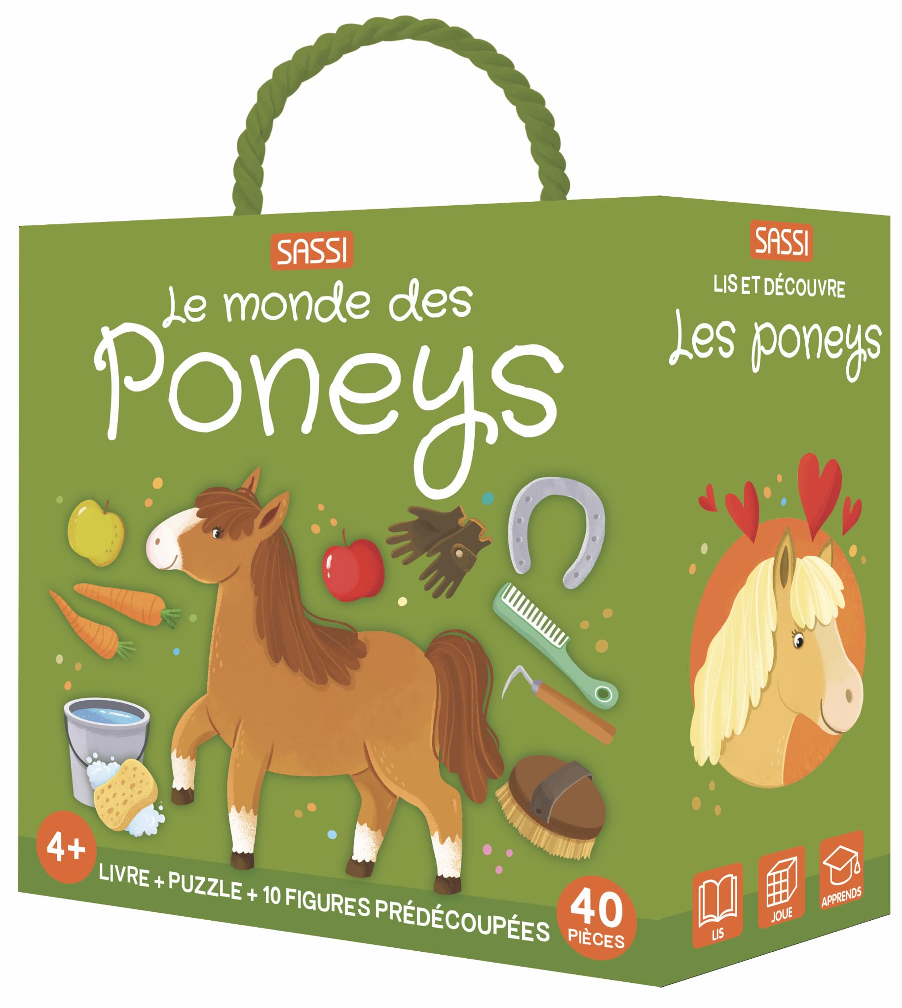 Le monde des poneys. Q-Box. Ediz. a colori. Con Gioco (Sassi junior) Tiptoi & Games