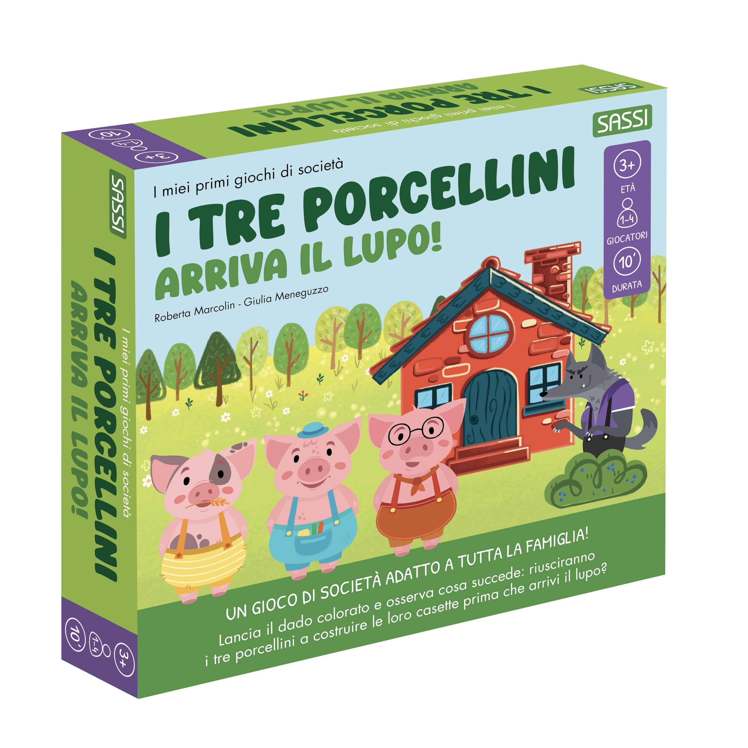 I tre porcellini. Arriva il lupo! I miei primi giochi di società. Con gadget book