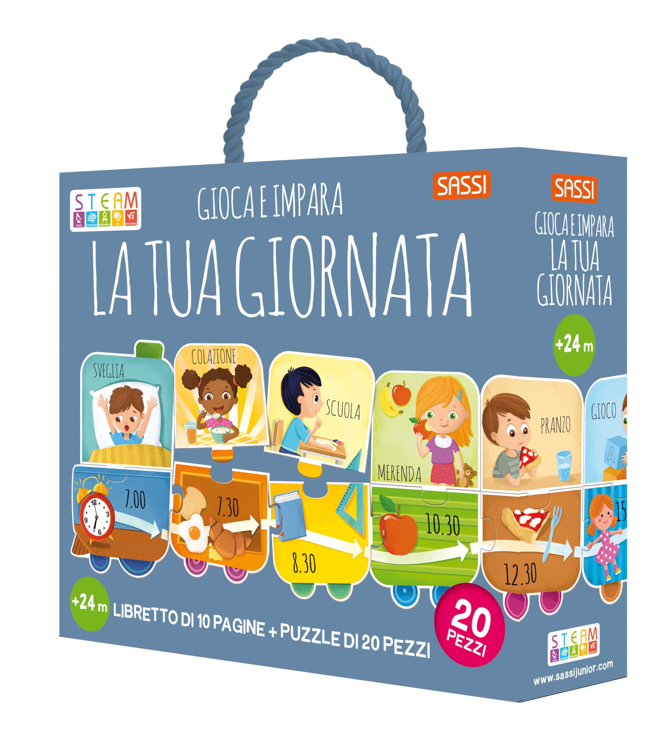 Gioca e impara. La tua giornata. Steam puzzle. Ediz. a colori. Con puzzle book