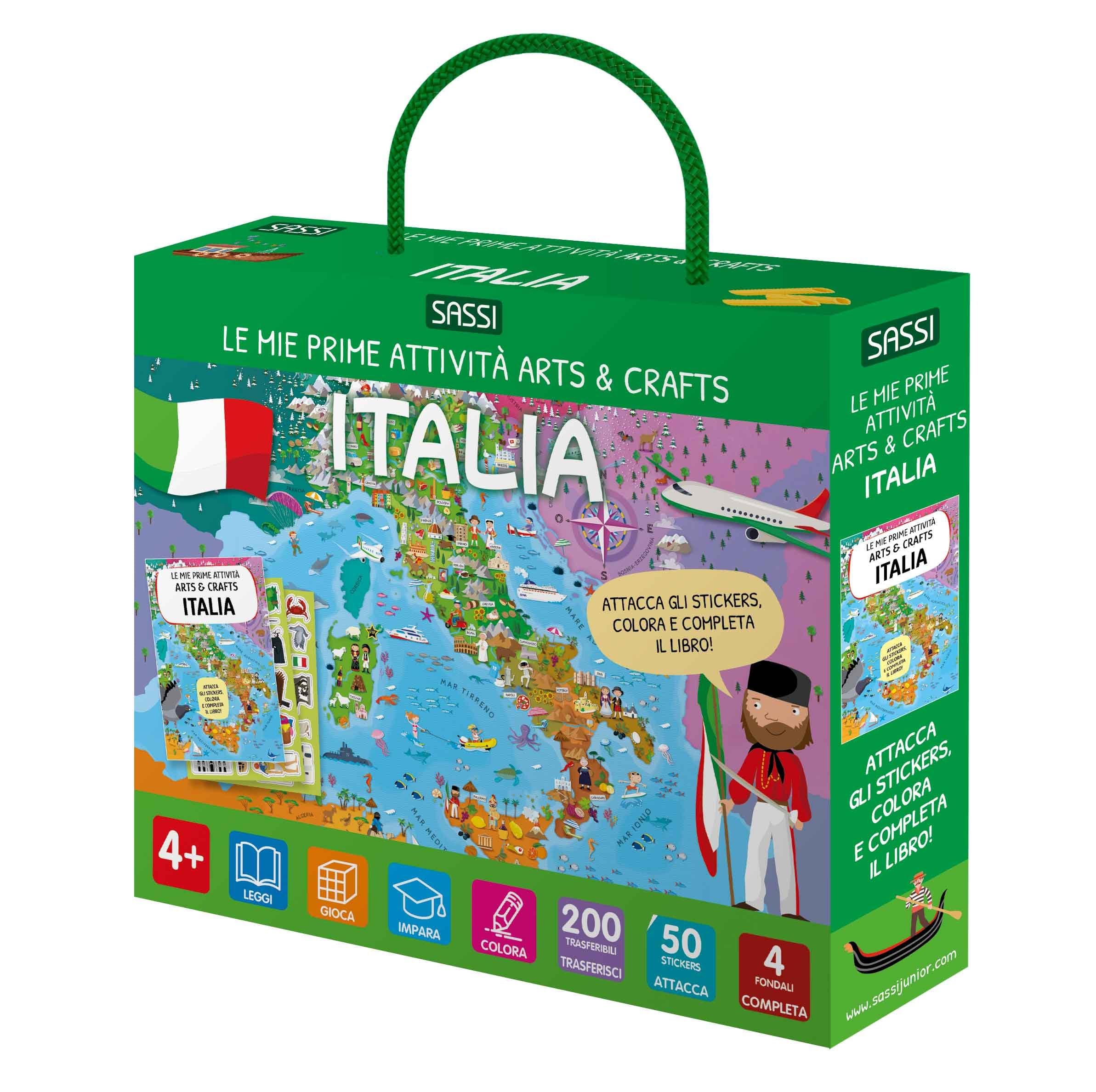 Italia. Le mie prime attività arts & crafts. Con Adesivi book