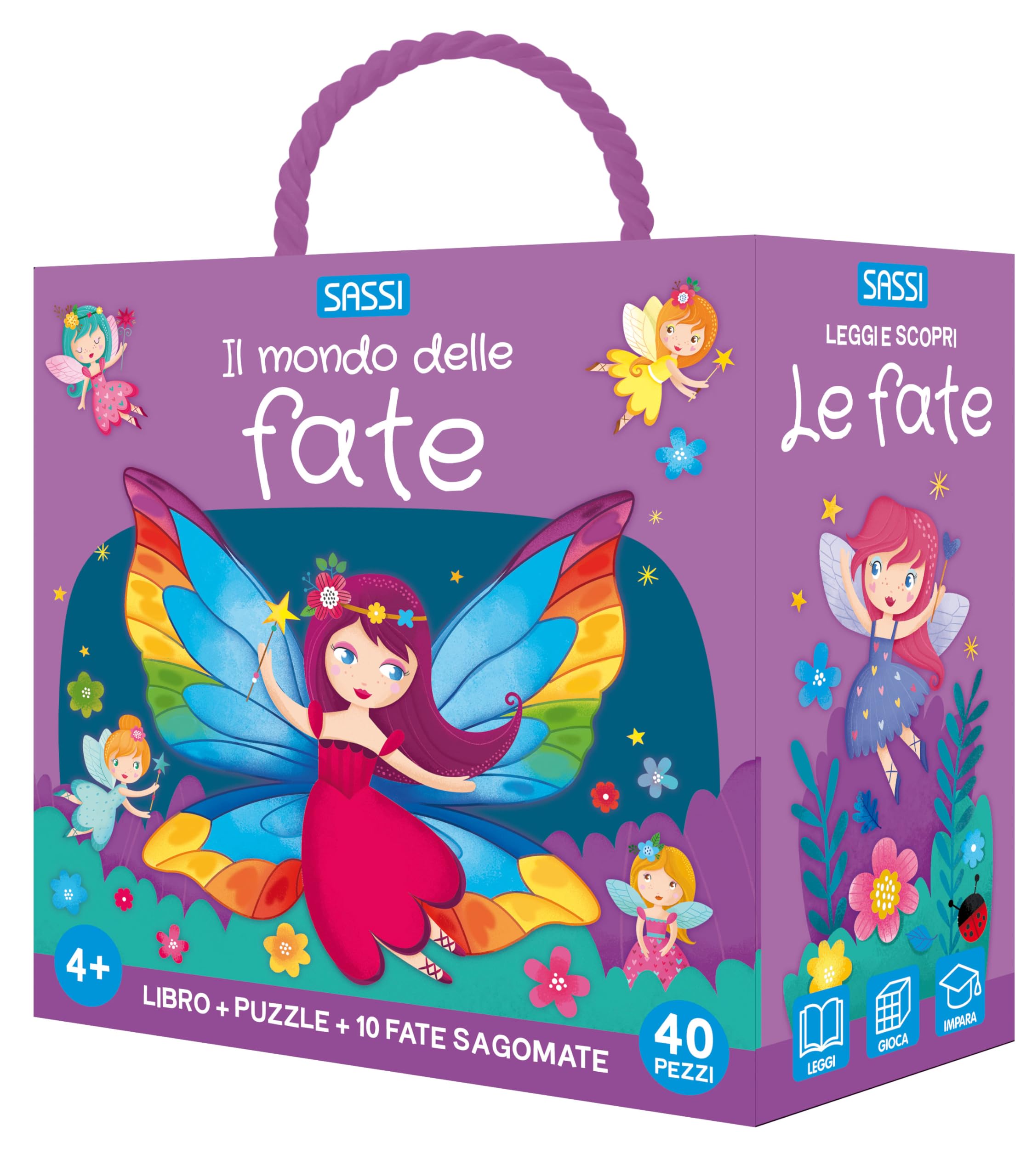 Il mondo delle fate. Q-box. Ediz. a colori. Con 10 figure sagomate. Con puzzle book