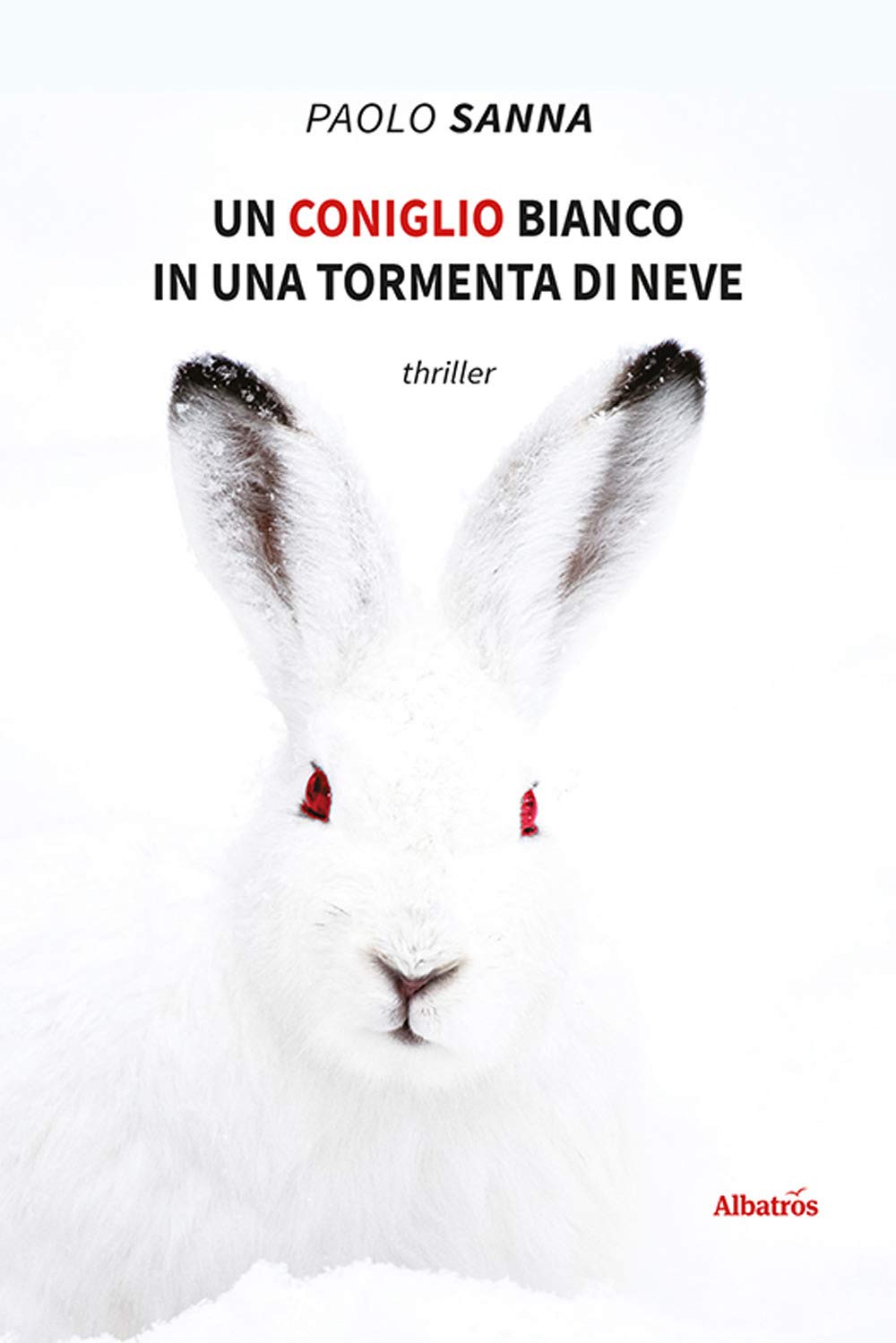 Un coniglio bianco in una tormenta di neve book