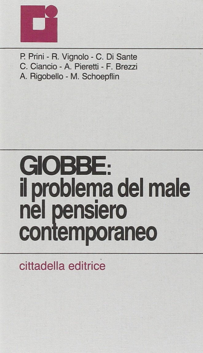 Giobbe: il problema del male nel pensiero contemporaneo book