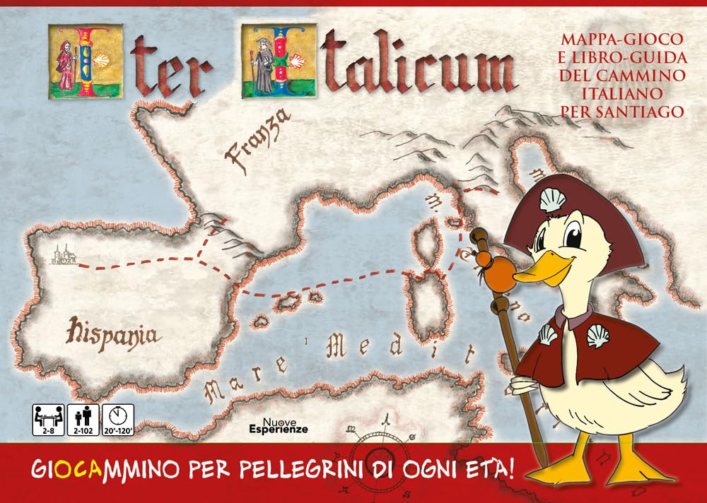 Iter Italicum. Mappa-gioco e libro-guida del Cammino italiano per Santiago. Ediz. illustrata. Con mappa-gioco Leisure, Home & Garden