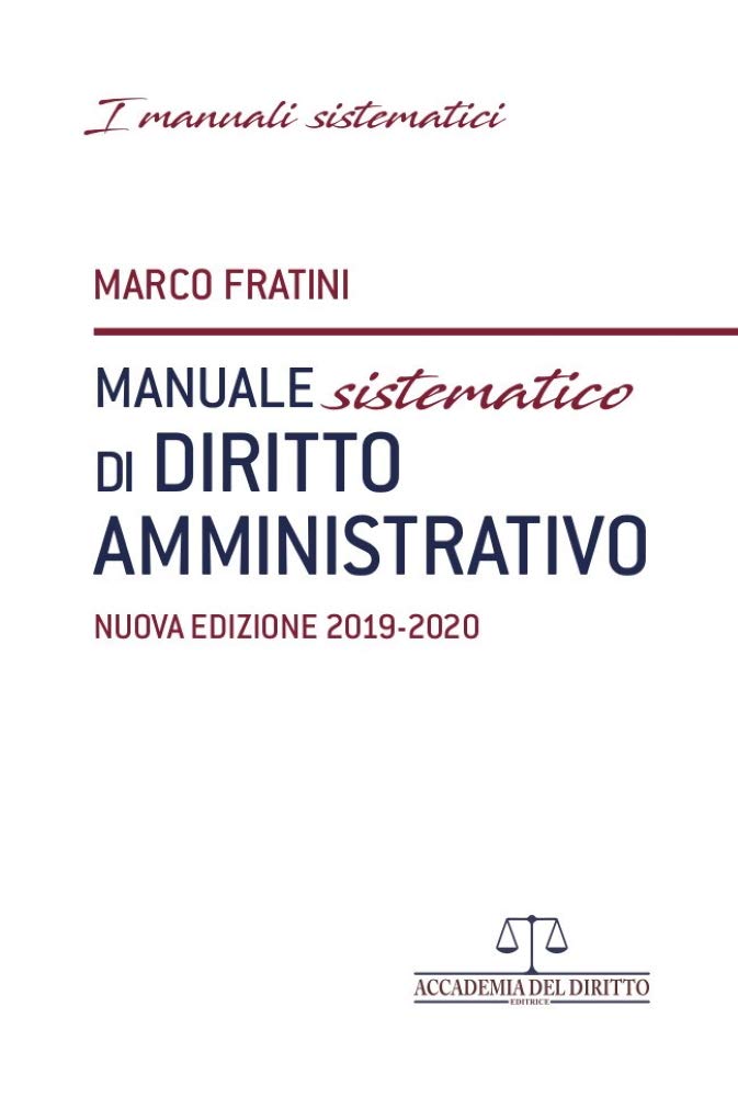 Manuale sistematico di diritto amministrativo book