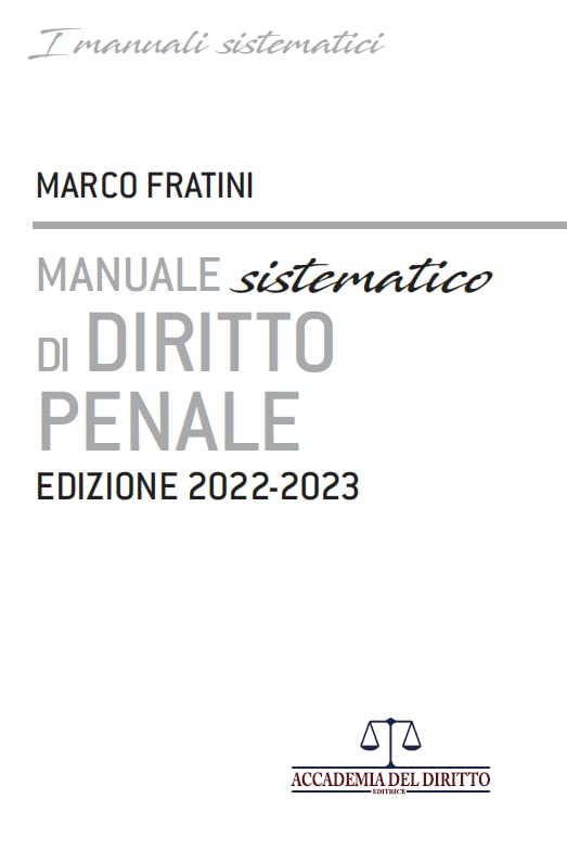Manuale sistematico di diritto penale 2022-2023 book