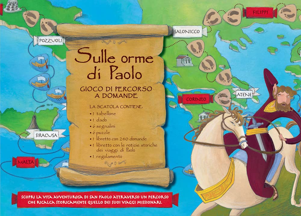 Sulle orme di Paolo. Gioco di percorso a domande (Gioco-imparo, Band 26) Non-fiction