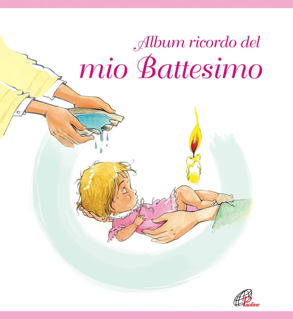 Album ricordo del mio battesimo. Rosa. Ediz. a colori book