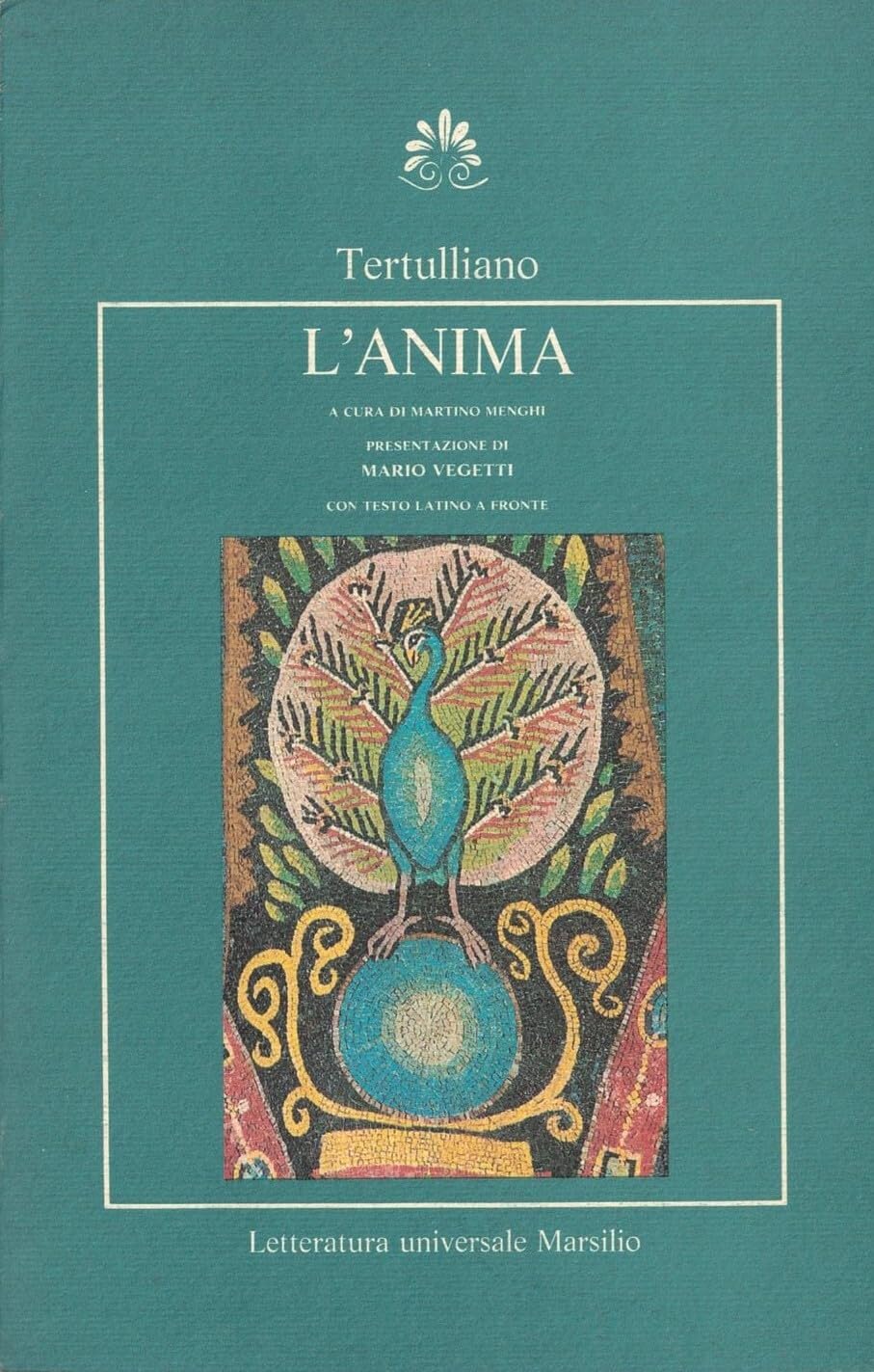 L'anima. Testo latino a fronte book