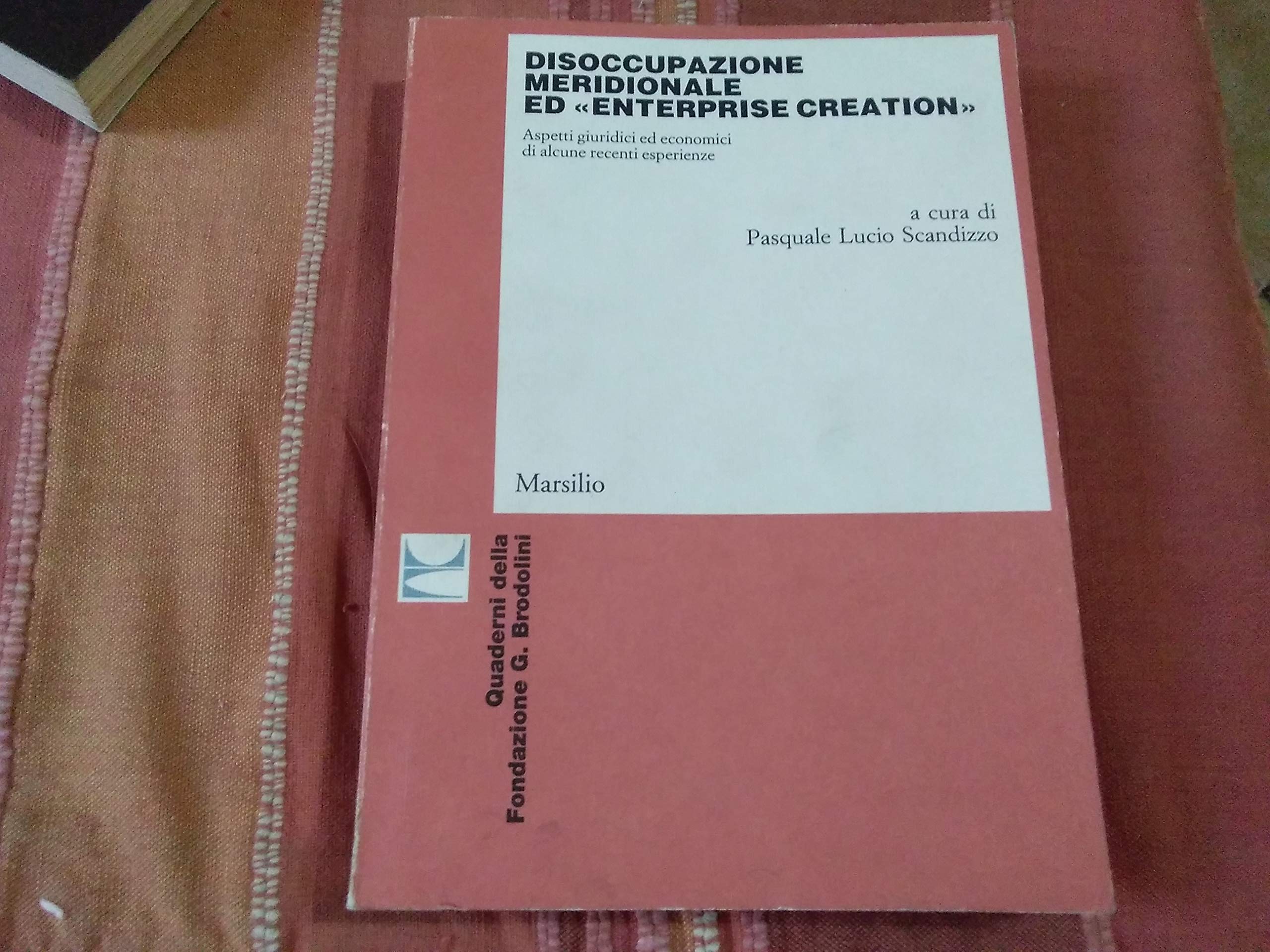 Disoccupazione meridionale ed «Enterprise creation». Aspetti giuridici ed economici di alcune recenti esperienze Books