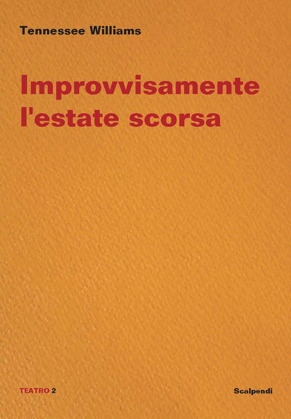 Improvvisamente l’estate scorsa book