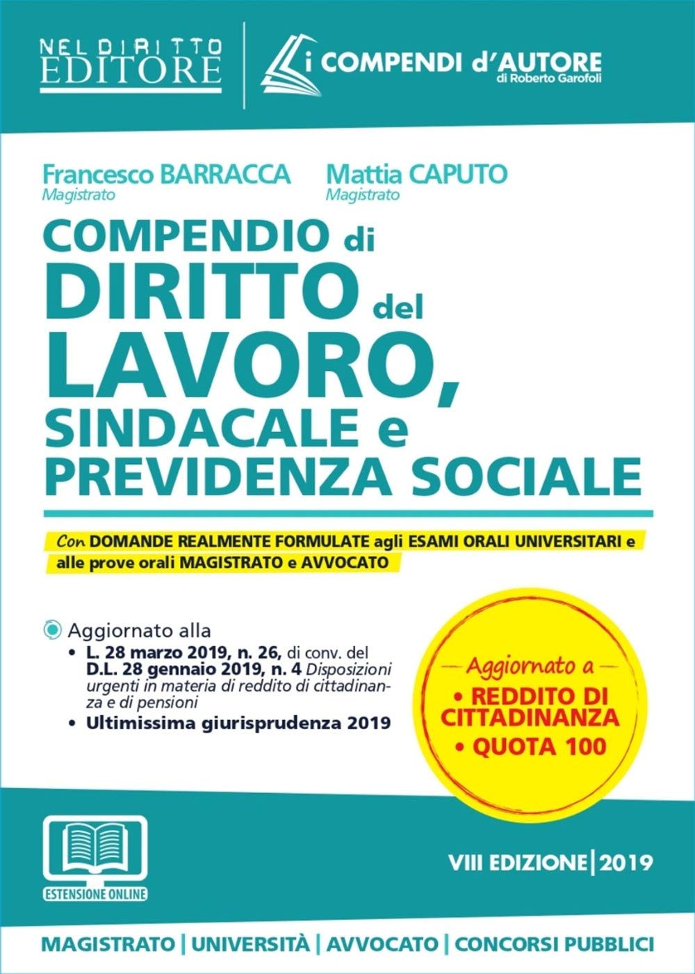 Compendio di diritto del lavoro, sindacale e della previdenza sociale. Con espansione online book
