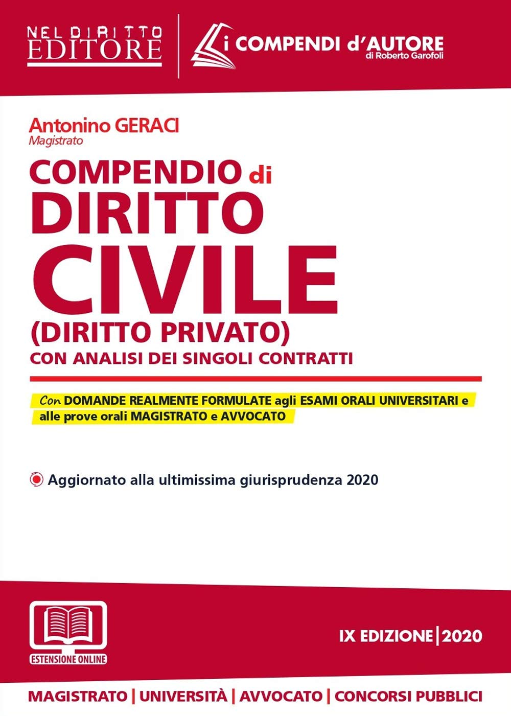 Compendio di diritto civile (diritto privato) con analisi dei singoli contratti. Con espansione online book
