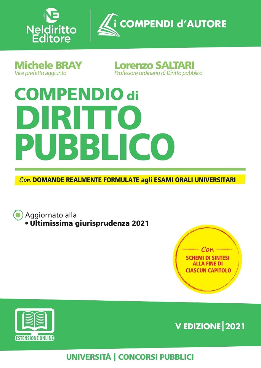 Compendio di diritto pubblico. Nuova ediz. (I compendi d'autore) Law
