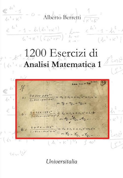 1200 esercizi di analisi matematica 1 book