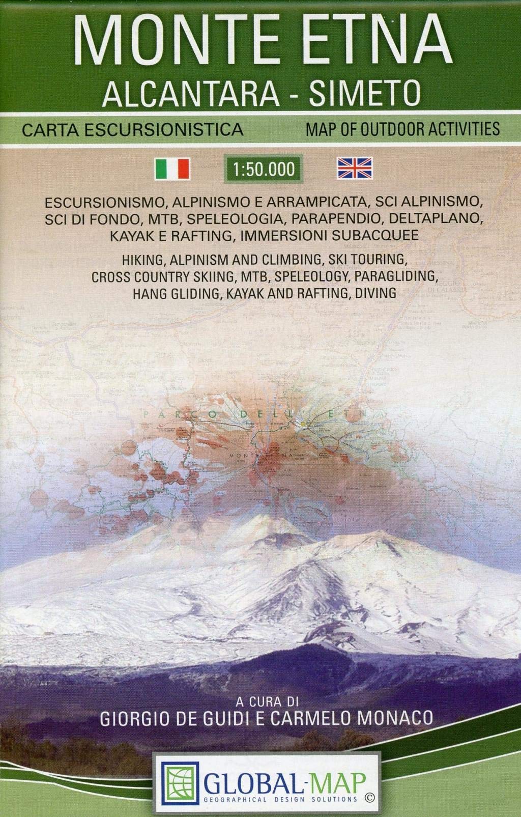 Monte Etna 1:50 000 Wanderkarte Leisure, Home & Garden