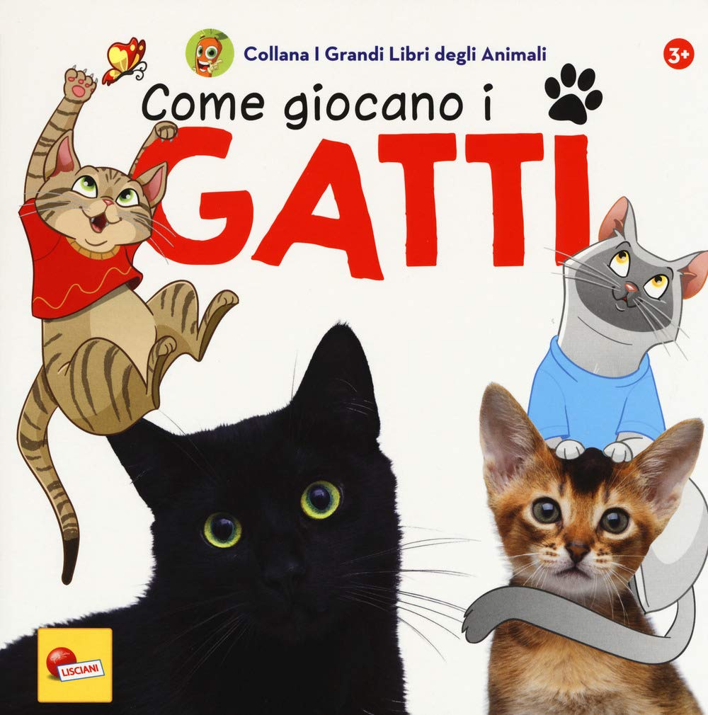 Come giocano i gatti. I grandi libri degli animali Children's books