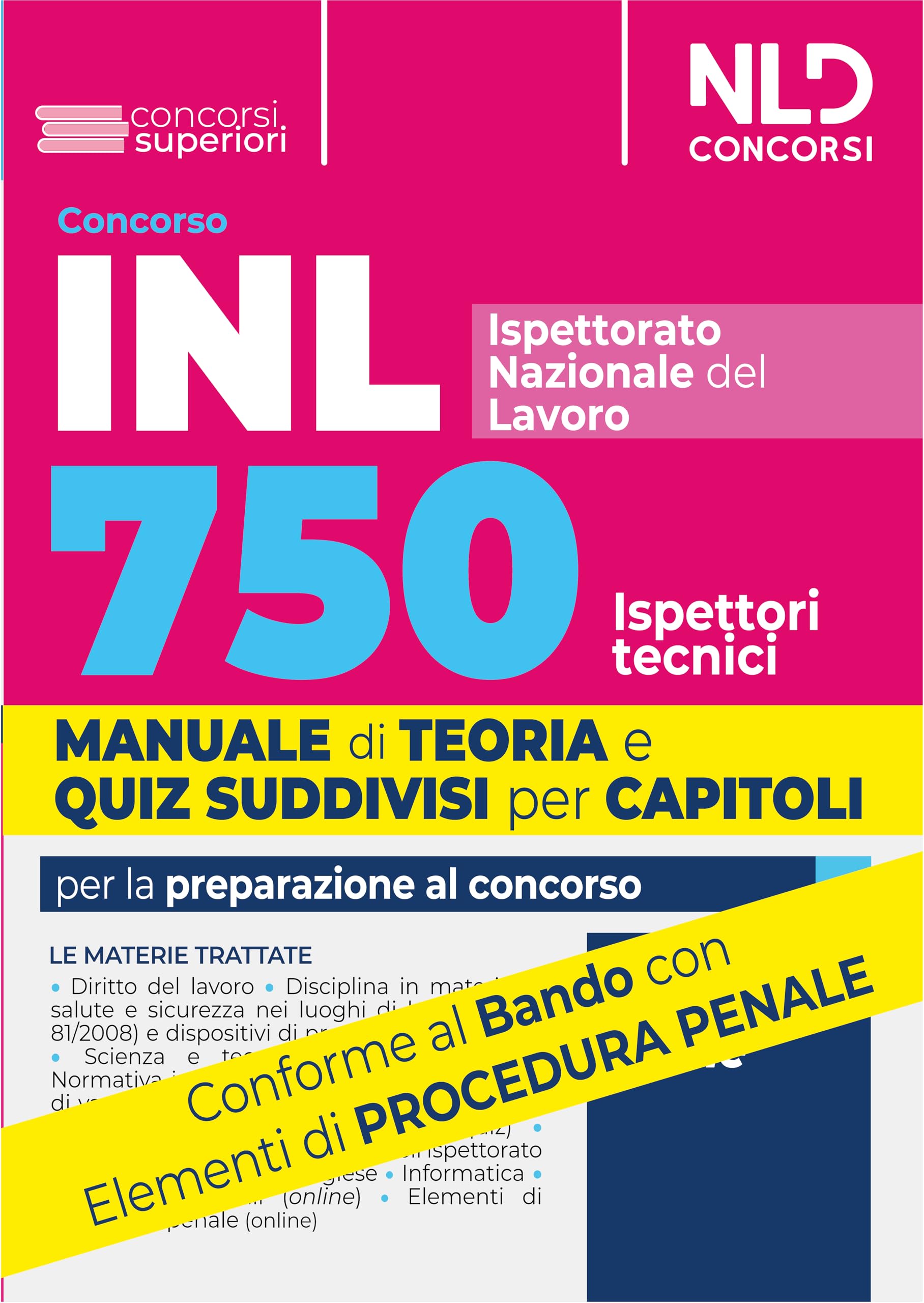 Concorso 750 ispettori tecnici INL (Istituto nazionale del lavoro) 2024. Manuale con teoria e quiz suddivisi per capitolo Business, Finance & Career