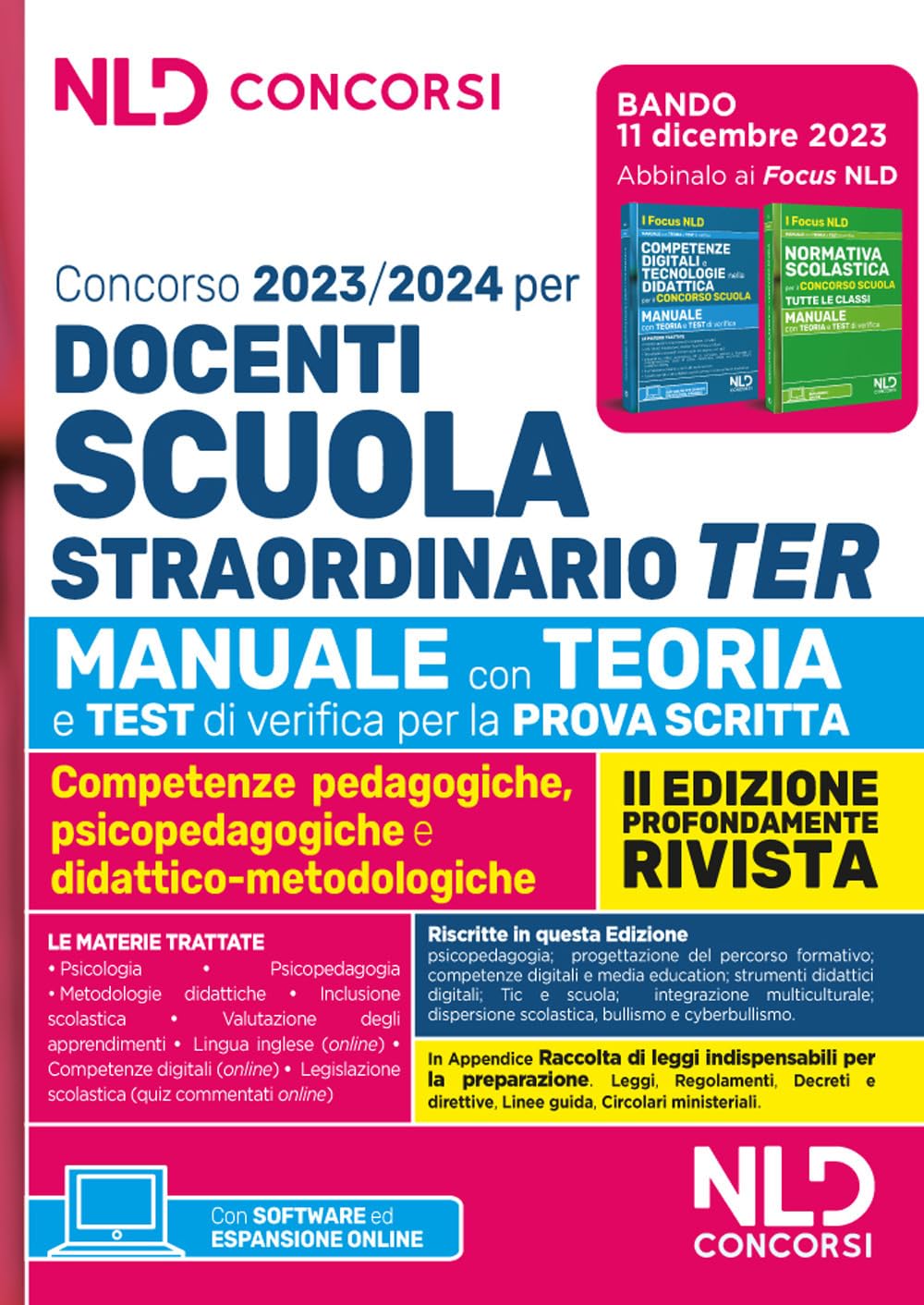 Concorso docenti scuola straordinario TER 2023-2024. Manuale con teoria e test di verifica per la prova scritta. Nuova ediz. book