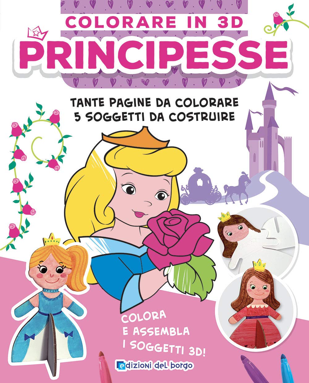 Principesse. Colorare in 3D. Ediz. illustrata. Con Prodotti vari Non-fiction