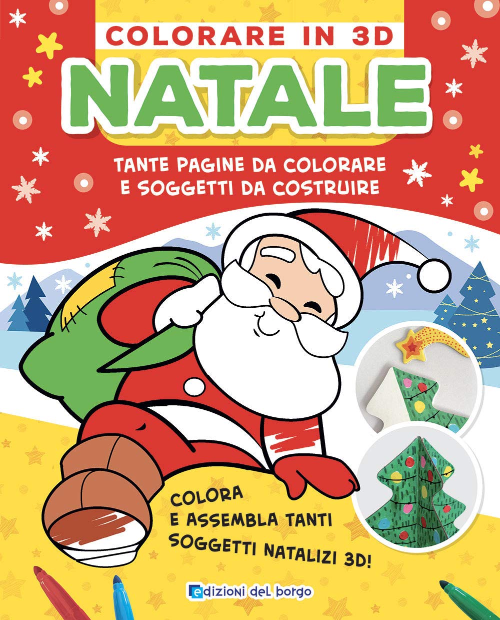 Natale. Colorare in 3D. Tante pagine da colorare e soggetti da costruire. Ediz. a colori Tiptoi & Games