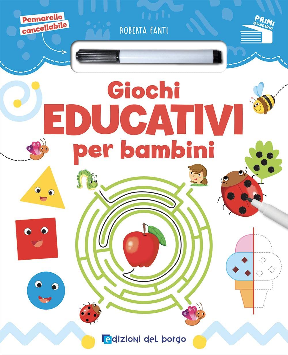 Giochi educativi per bambini. Con pennarello cancellabile book