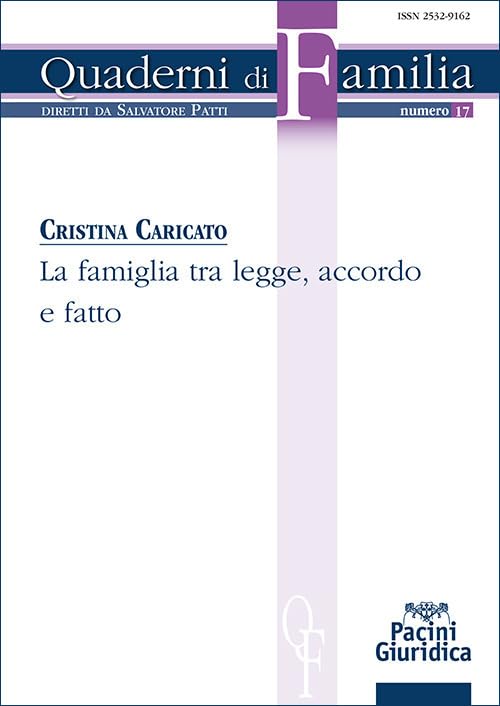 La famiglia tra legge, accordo e fatto book