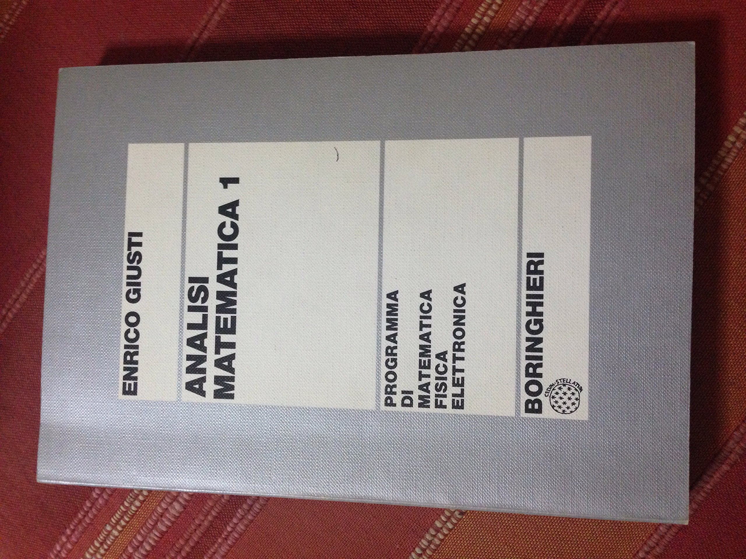 Analisi matematica (Vol. 1) book