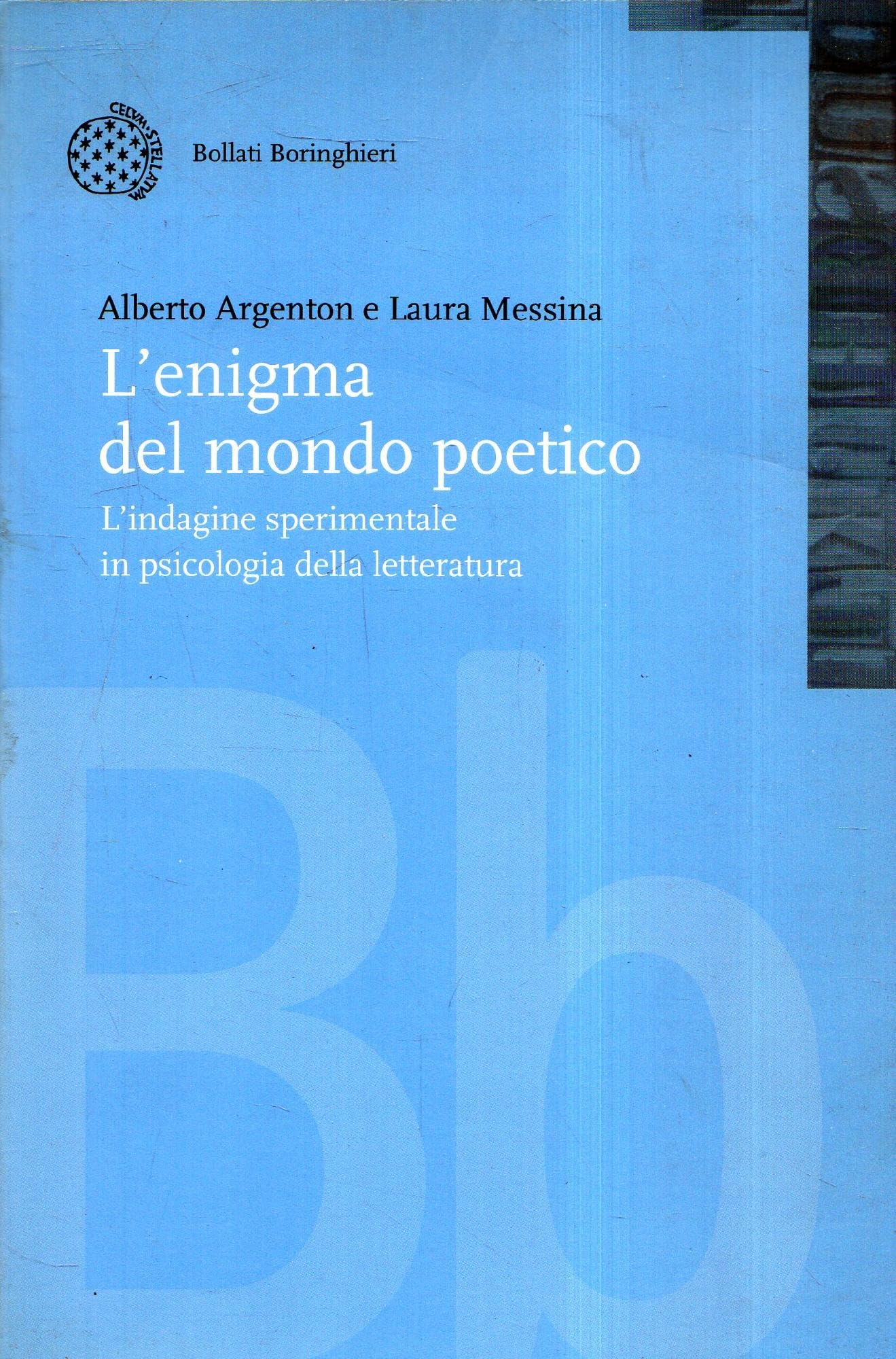L'enigma del mondo poetico. L'indagine sperimentale in psicologia della letteratura book