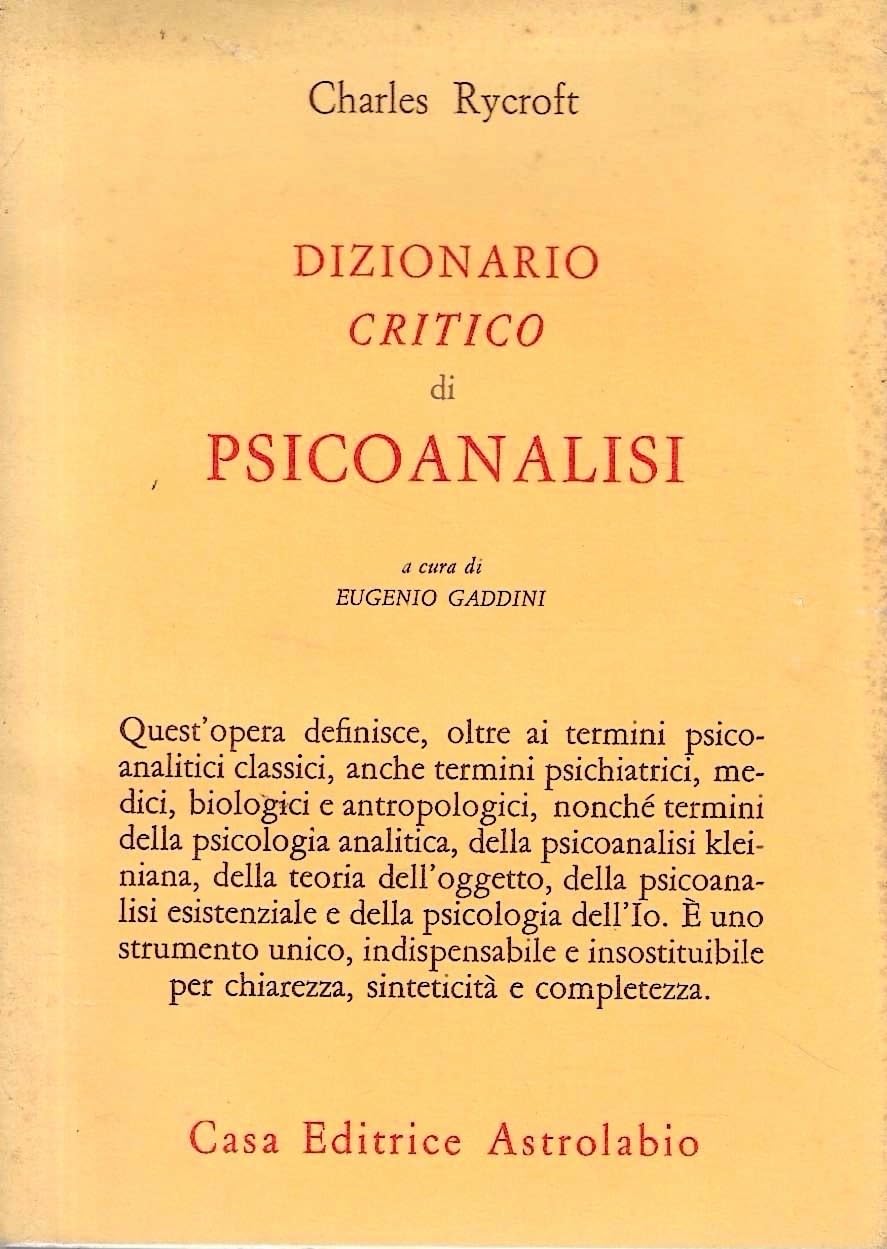 Dizionario critico di psicoanalisi book