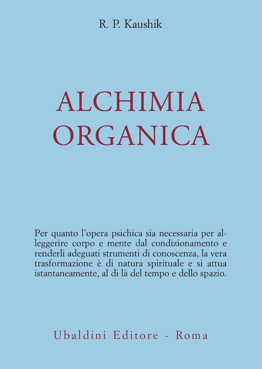 Alchimia organica book