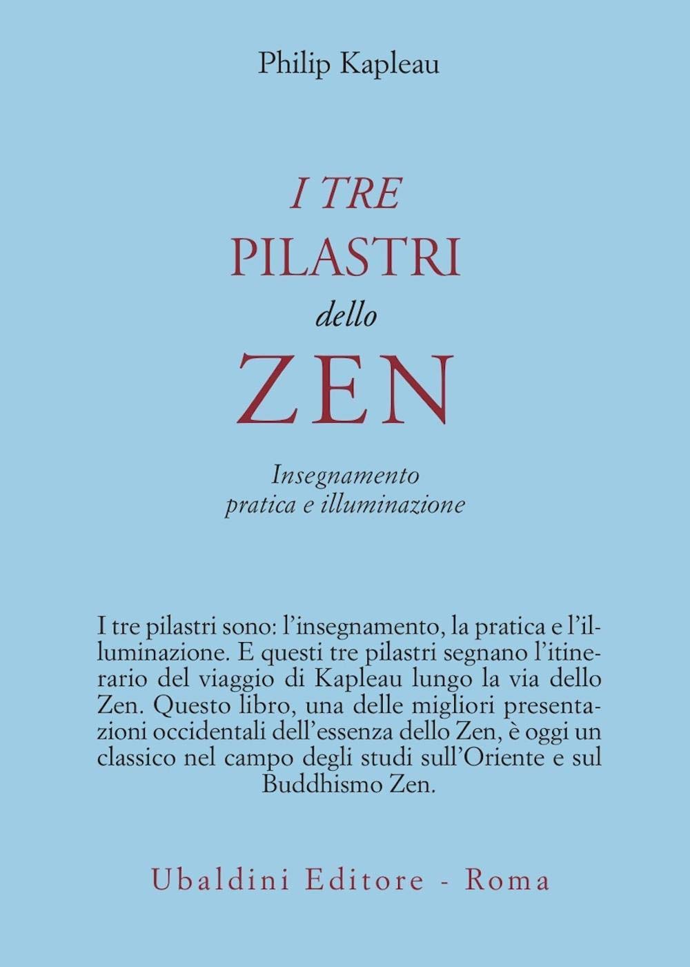 I tre pilastri dello zen. Insegnamento, pratica e illuminazione book
