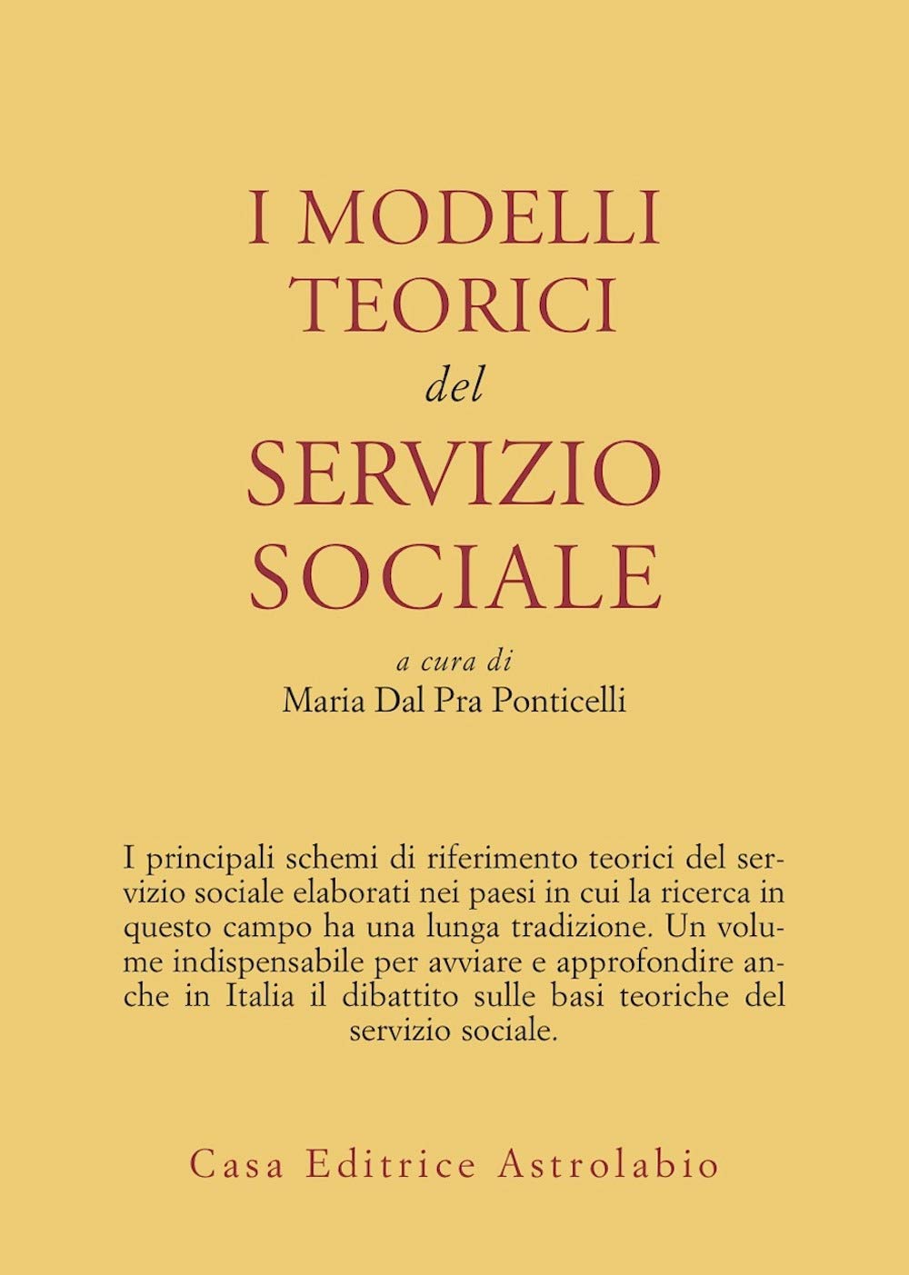 I modelli teorici del servizio sociale book