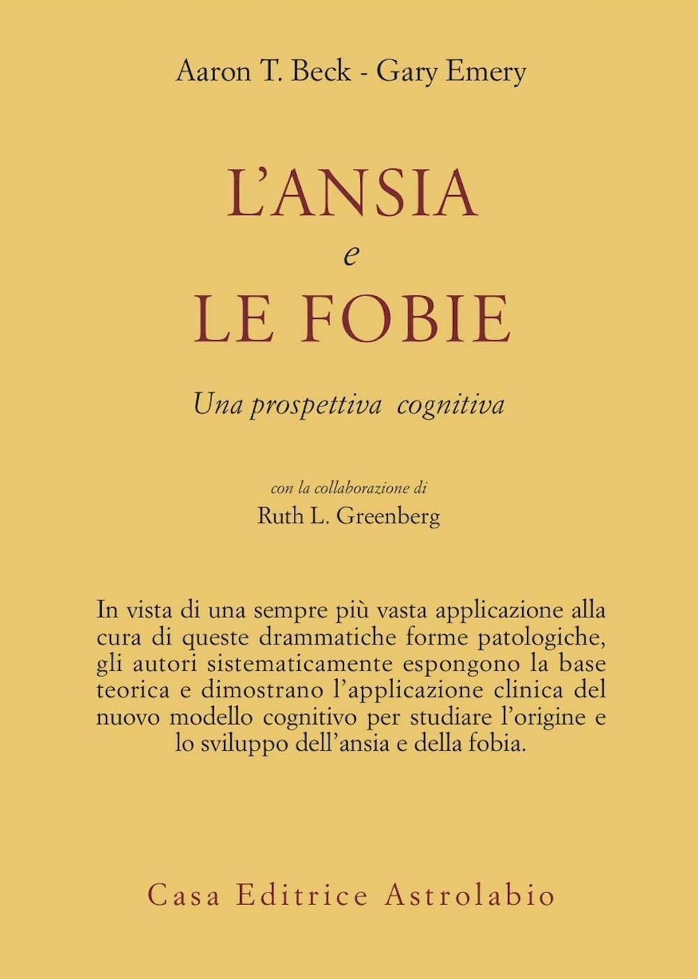 L'ansia e le fobie. Una prospettiva cognitiva book