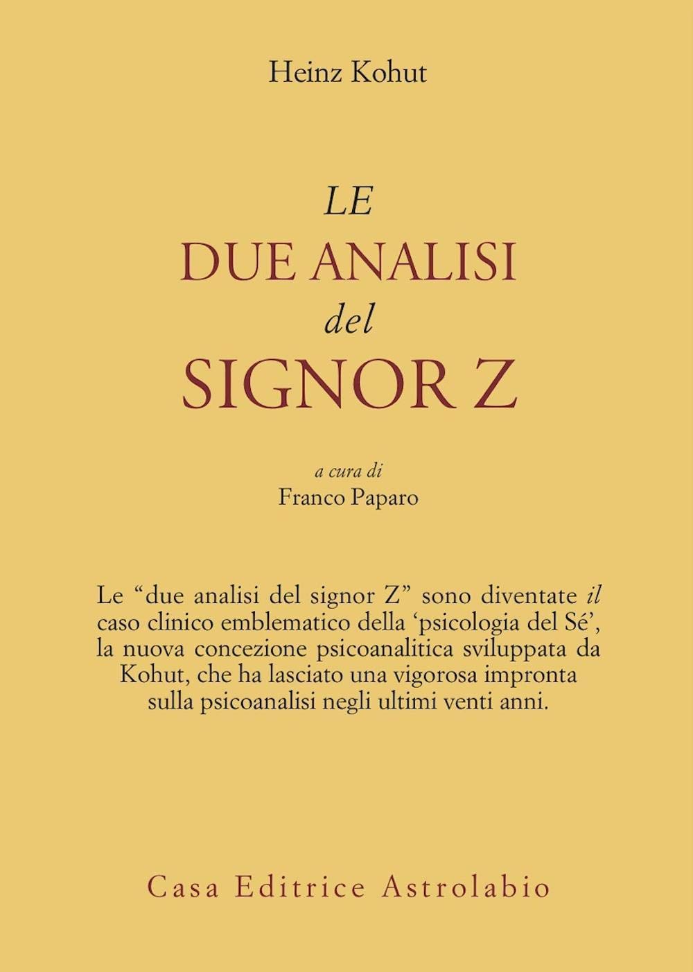 Le due analisi del signor Z (Psiche e coscienza) Psychology