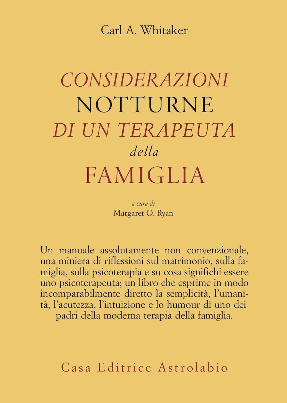 Considerazioni notturne di un terapeuta della famiglia book